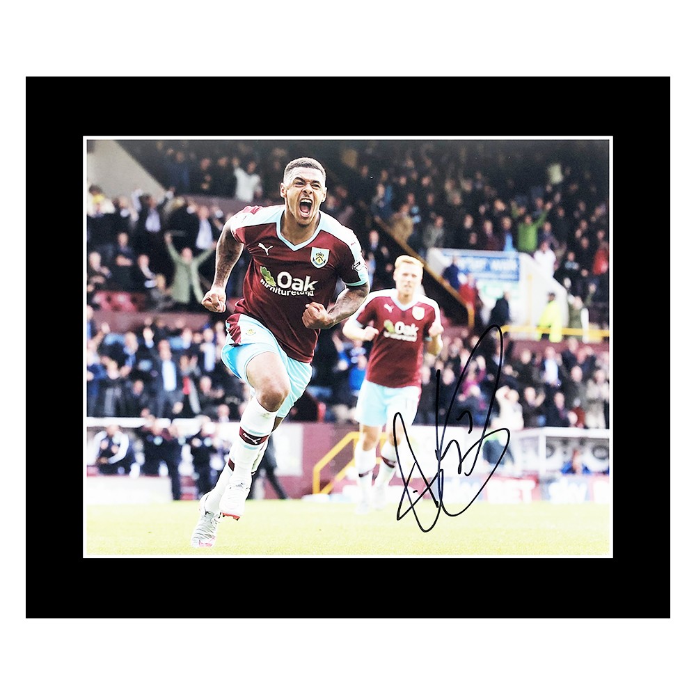 Signed Andre Gray Photo Display - Burnley Icon Autograph