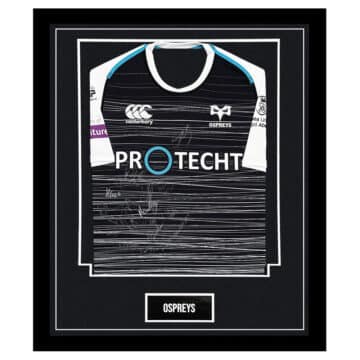 Signed Ospreys Shirt Framed - Squad Autograph Jersey