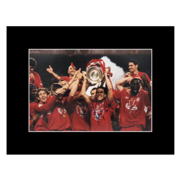 Luis Garcia Signed Photo Display - Champions League Winner 2005 Autograph