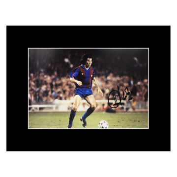 Signed Jose Carrasco Photo Display - Barcelona Icon
