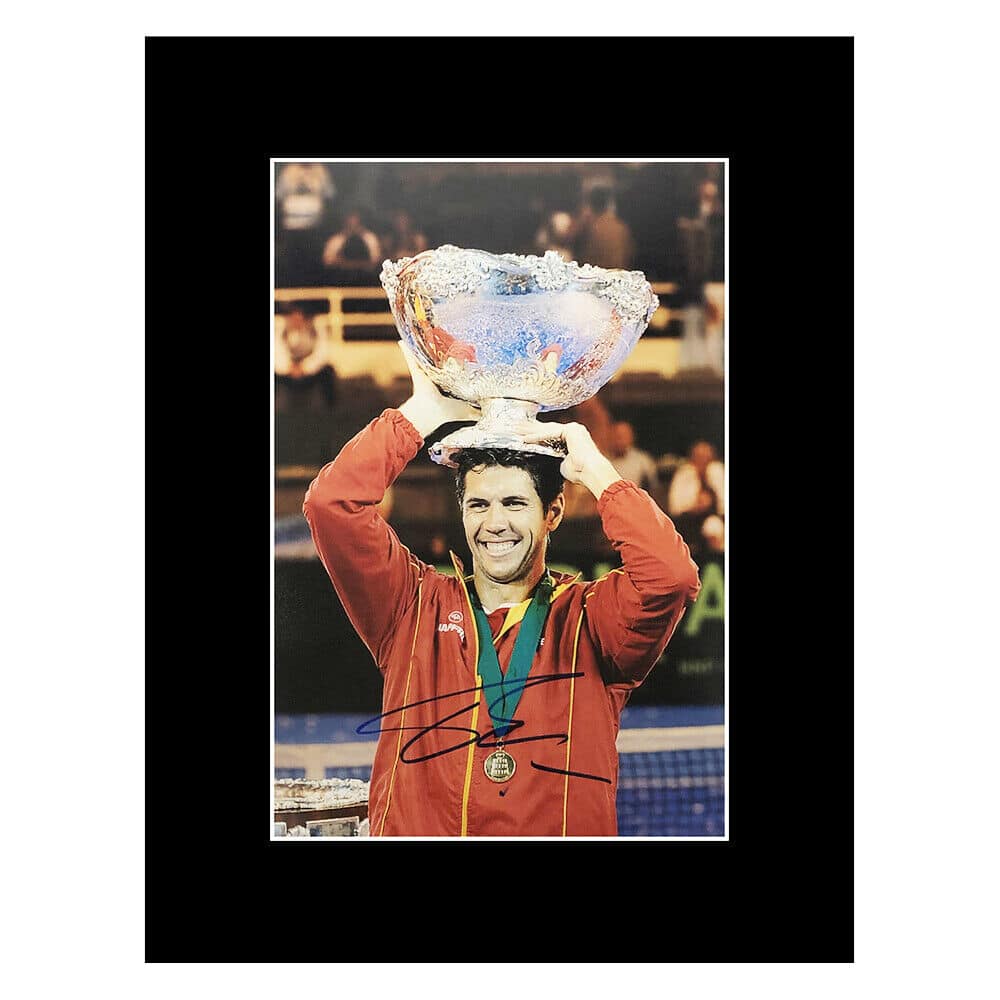 Signed Fernando Verdasco Photo Display - Davis Cup Winner 2008