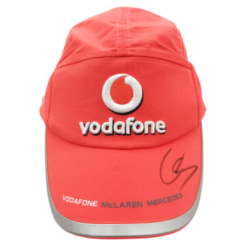 Signed Lewis Hamilton Cap - Formula 1 World Champion 2008