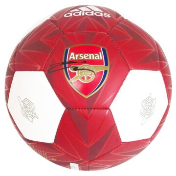 Signed Takehiro Tomiyasu Football - Arsenal FC Icon Autograph