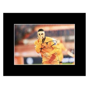 Signed Steven Bergwijn Photo Display - 16x12 Holland World Cup 2022