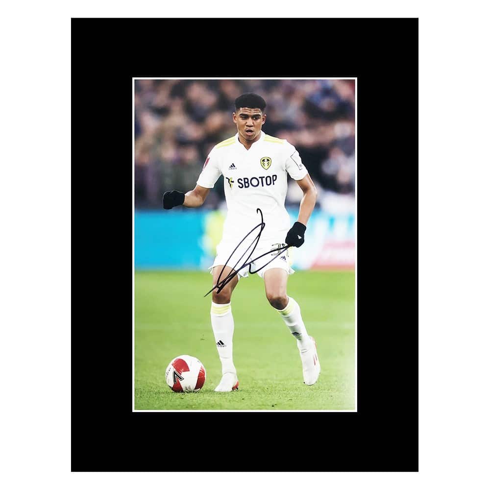 Signed Cody Drameh Display - 16x12 Leeds United Icon