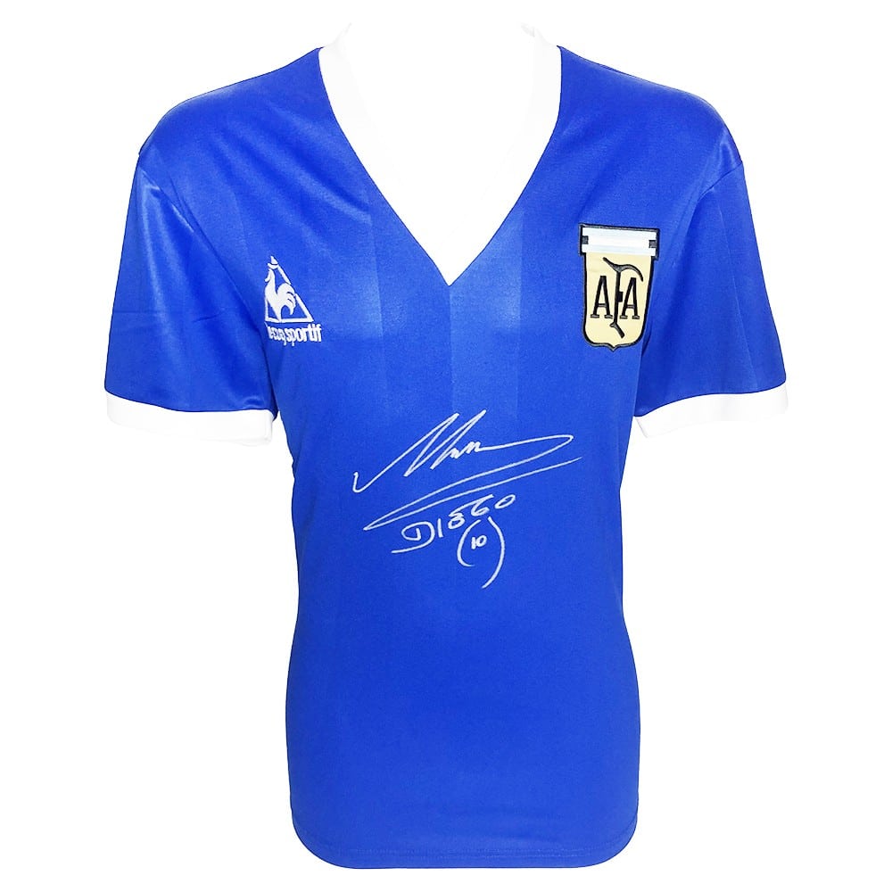 Signed Diego Maradona Jersey - World Cup Winner 1986