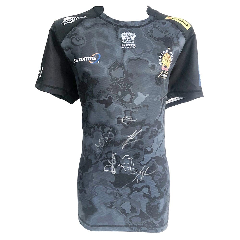 Signed Exeter Chiefs Shirt - Autographed Rugby Jersey