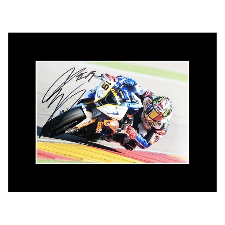 Signed Chaz Davies Photo Display - 16x12 MotoGP Icon