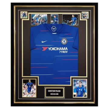 Signed Christian Pulisic Shirt Framed - Chelsea Icon Jersey