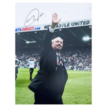 Signed Rafael Benitez Poster Photo - Championship Winner 2017