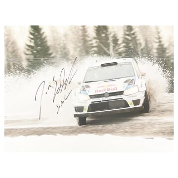 Signed Jari-Matti Latvala Poster Photo - Rally Car Racing Icon