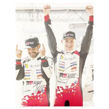 Signed Esapekka Lappi & Janne Ferm Poster Photo - Rally Car Icons