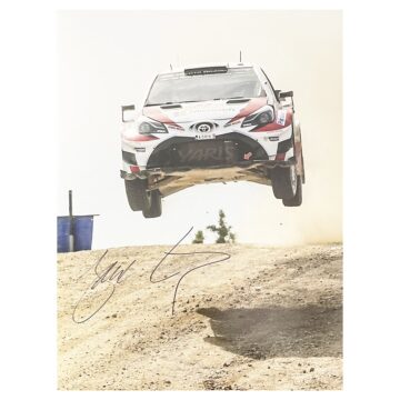 Signed Esapekka Lappi & Janne Ferm Poster Photo - Rally Car Icons Autograph
