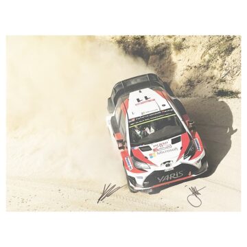 Signed Juho Hanninen Poster Photo - Rally Car Icon Autograph