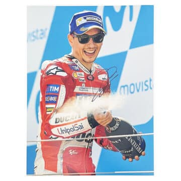 Signed Jorge Lorenzo Poster Photo - Moto GP Autograph Icon