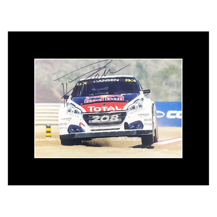 Signed Timmy Hansen Photo Display - 16x12 Rally Cross Icon