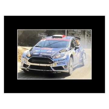Signed Eric Camilli Photo Display - 16x12 Rally Car Icon Autograph