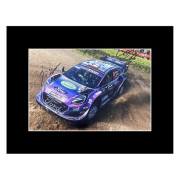 Signed Huttunen & Lukka Photo Display - 16x12 Rally Car Icons
