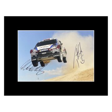 Signed Ostberg & Eriksen Photo Display - 16x12 Rally Car Icons