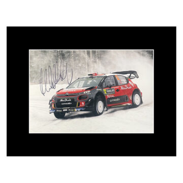 Signed Mads Ostberg Photo Display - 16x12 Rally Car Autograph
