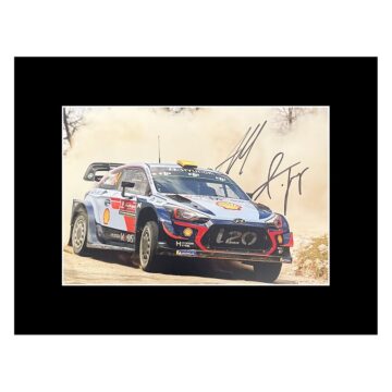 Signed Mikkelsen & Jaeger Photo Display - 16x12 WRC Icons