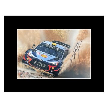 Signed Andreas Mikkelsen Photo Display - 16x12 Rally Car Icon Autograph