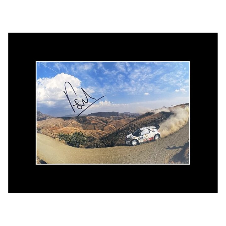 Signed Kris Meeke Photo Display - 16x12 Rally Car Racing Autograph