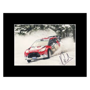 Signed Kris Meeke Photo Display - 16x12 Rally Car Racing Icon