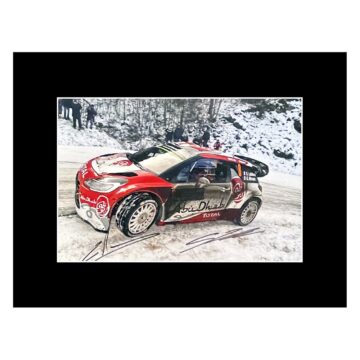 Signed Lefebvre & Moreau Photo Display - 16x12 Rally Car Autograph