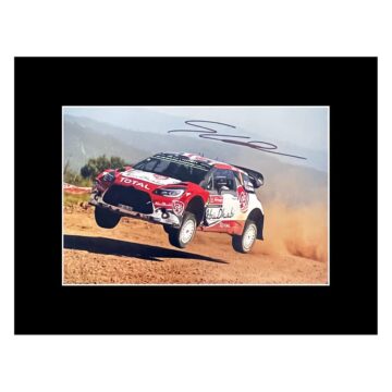Signed Stephane Lefebvre Photo Display - 16x12 Rally Car Icon Autograph
