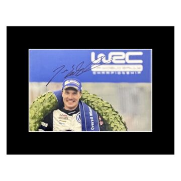 Signed Jari-Matti Latvala Photo Display - 16x12 Rally Car Autograph