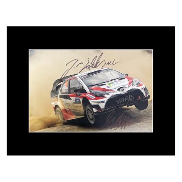 Signed Latvala & Antilla Photo Display - 16x12 Rally Car Racing Autograph