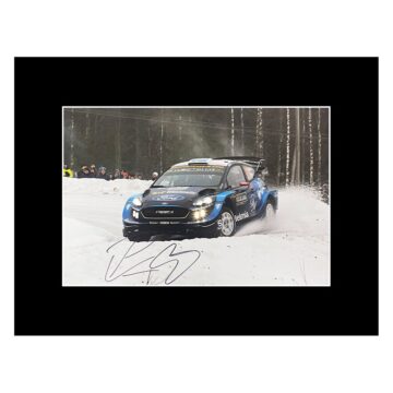 Signed Pontus Tidemand Photo Display - 16x12 Rally Car Icon Autograph