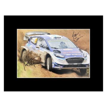 Signed Suninen & Markkula Photo Display - 16x12 Rally Car Icons