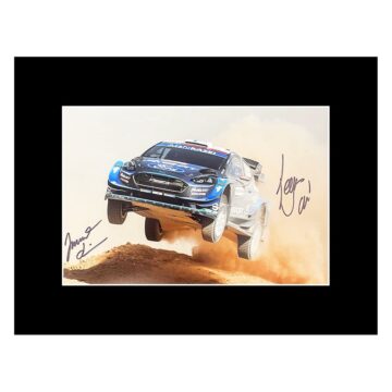 Signed Suninen & Salminen Photo Display - 16x12 Rally Car Autograph