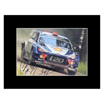Signed Sordo & Del Barrio Photo Display - 16x12 Rally Car Racing Autograph