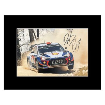Signed Sordo & Del Barrio Photo Display - 16x12 Rally Car Icons