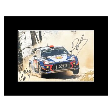 Signed Sordo & Del Barrio Photo Display - 16x12 Rally Car Icons Autograph