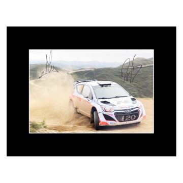 Signed Sordo & Marti Photo Display - 16x12 Rally Car Autograph