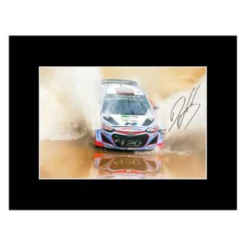 Signed Dani Sordo Photo Display - 16x12 Rally Car Autograph