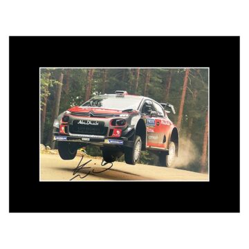 Signed Khalid Al Qassimi Photo Display - 16x12 Rally Car Racing Icon