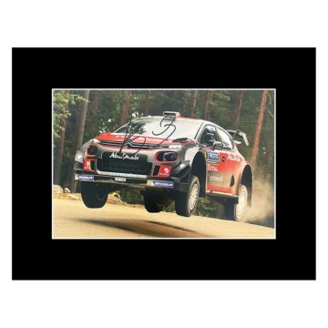 Signed Khalid Al Qassimi Photo Display - 16x12 Rally Car Racing Icon Autograph