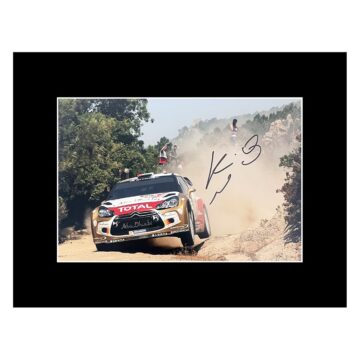 Signed Khalid Al Qassimi Photo Display - 16x12 Rally Car Icon