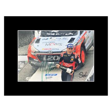 Signed Paddon & Marshall Photo Display - 16x12 Rally Car Icons Autograph