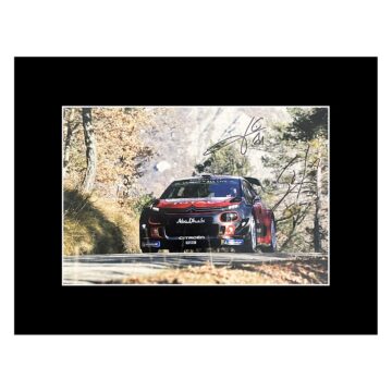 Signed Ogier & Ingrassia Photo Display - 16x12 Rally Car Icons Autograph