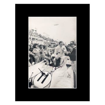Signed Derek Bell Photo Display - 16x12 Endurance Racing Icon