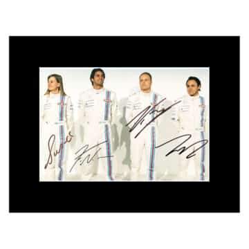 Signed Wolff, Nasr, Bottas & Massa Photo Display - 16x12 Williams Racing Icons