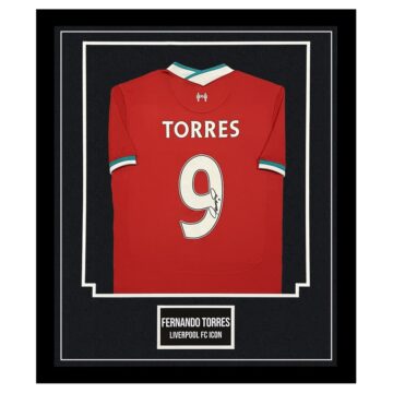 Signed Fernando Torres Jersey Framed - Liverpool FC Icon Shirt