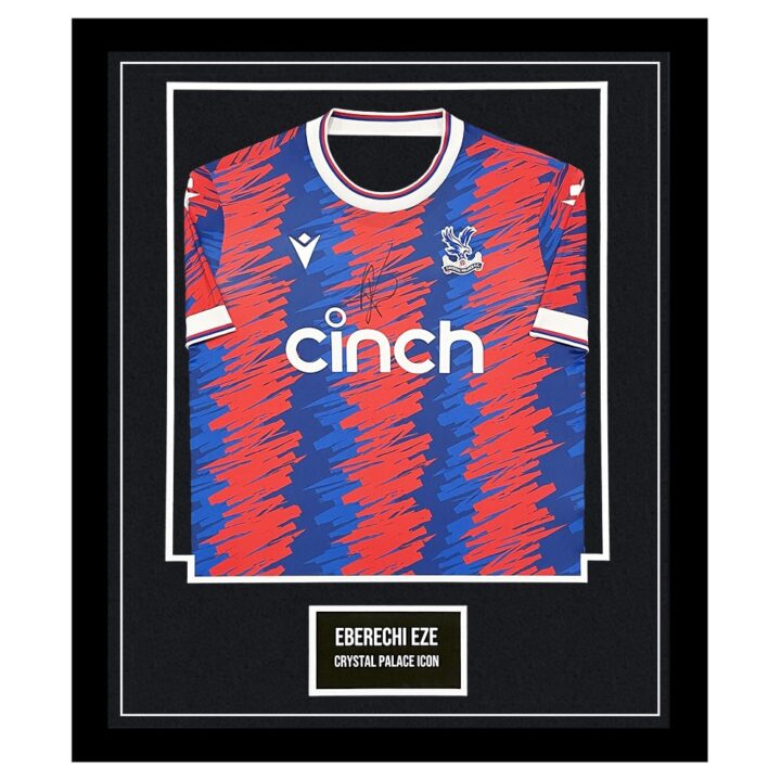 Signed Eberechi Eze Shirt Framed - Crystal Palace Icon Jersey