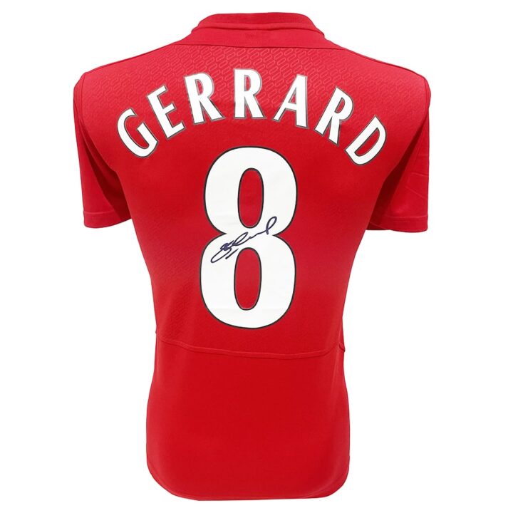 Steven Gerrard Signed Shirt - Champions League Winner 2005 Jersey